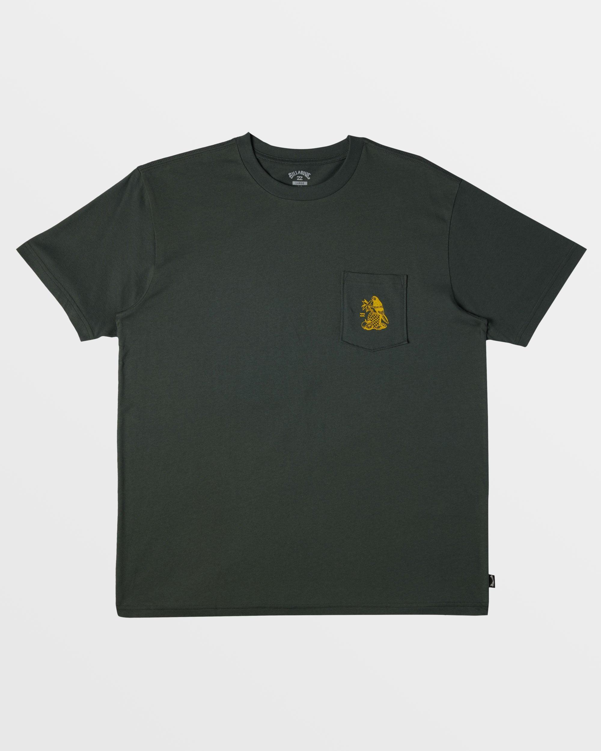 Tropicales Pocket T-Shirt - Slate Green Male Product Image