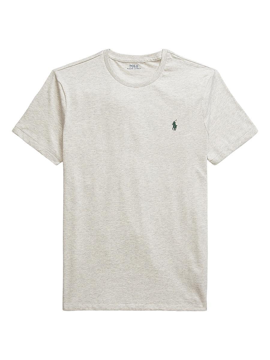 Mens Custom-Slim-Fit Jersey Crewneck T-Shirt Product Image
