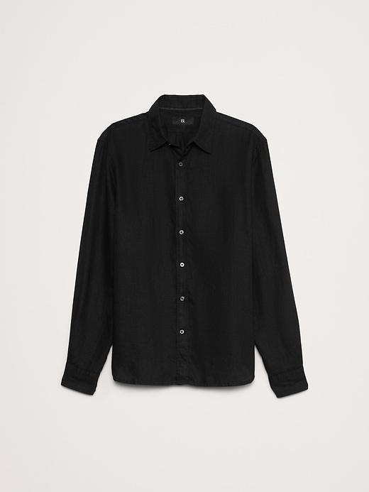 Standard-Fit Linen Shirt Product Image