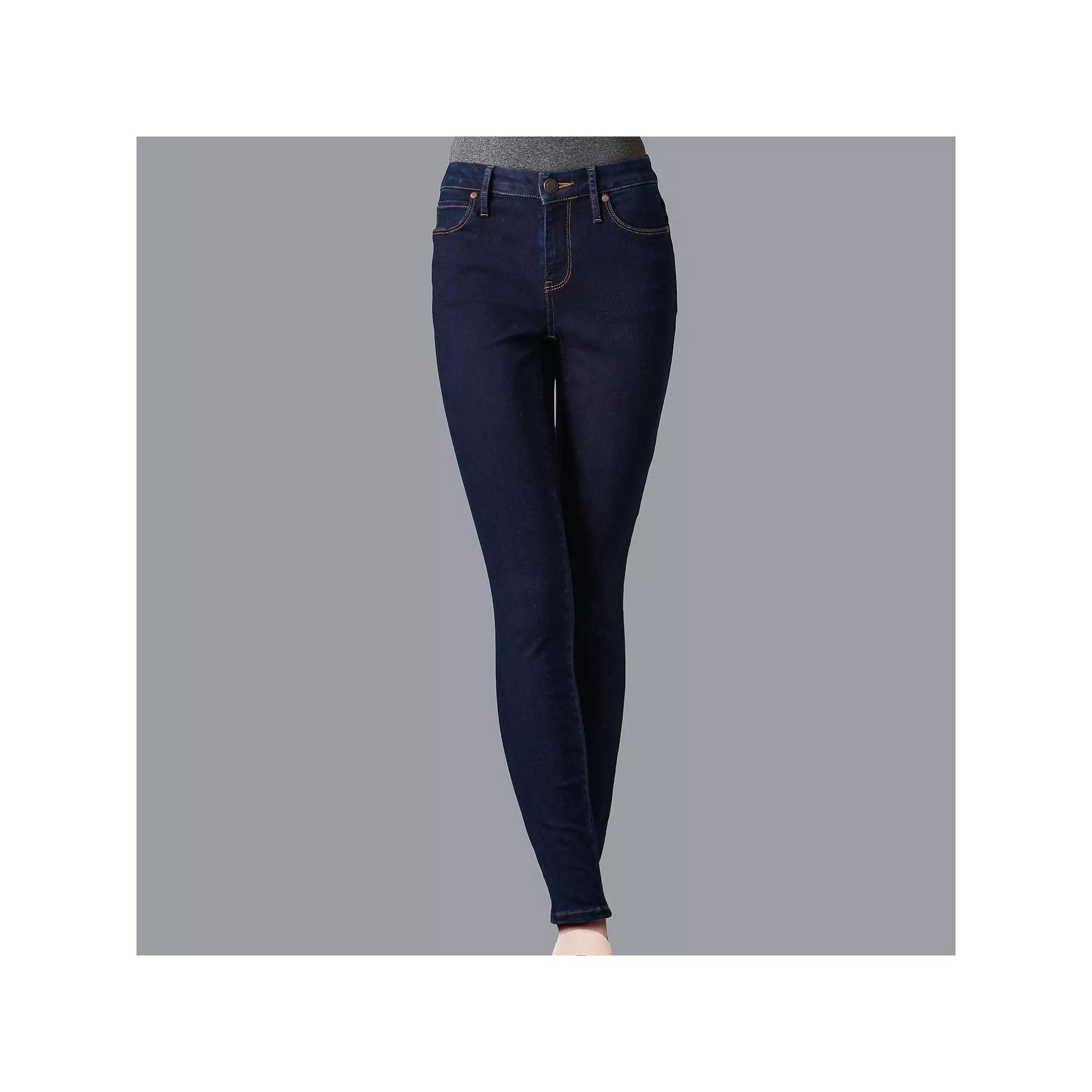 Petite Simply Vera Vera Wang Power Stretch Core Skinny Jeans, Womens Product Image