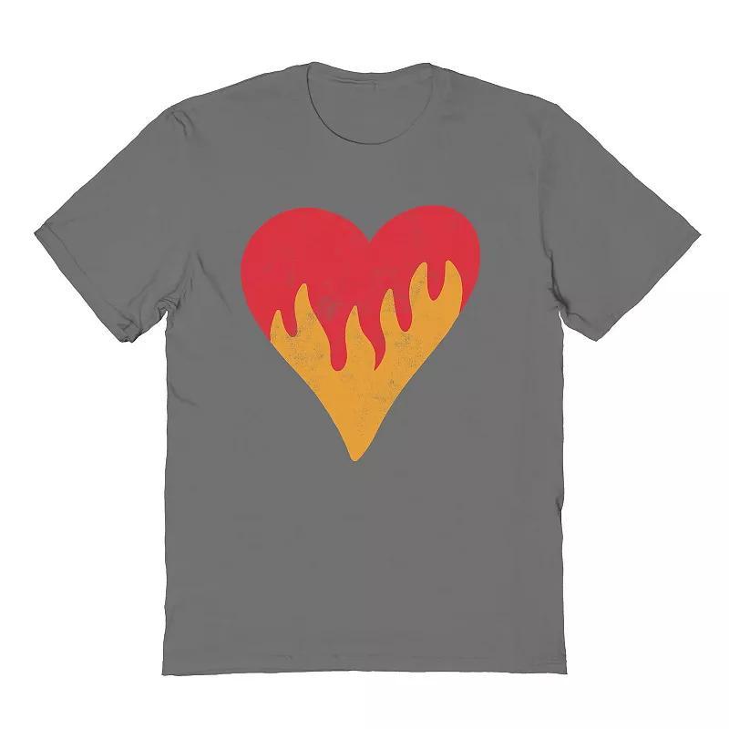 Men's COLAB89 by Threadless Tropical Sunset Sea Turtle Design Graphic Tee, Size: XL, Grey Product Image