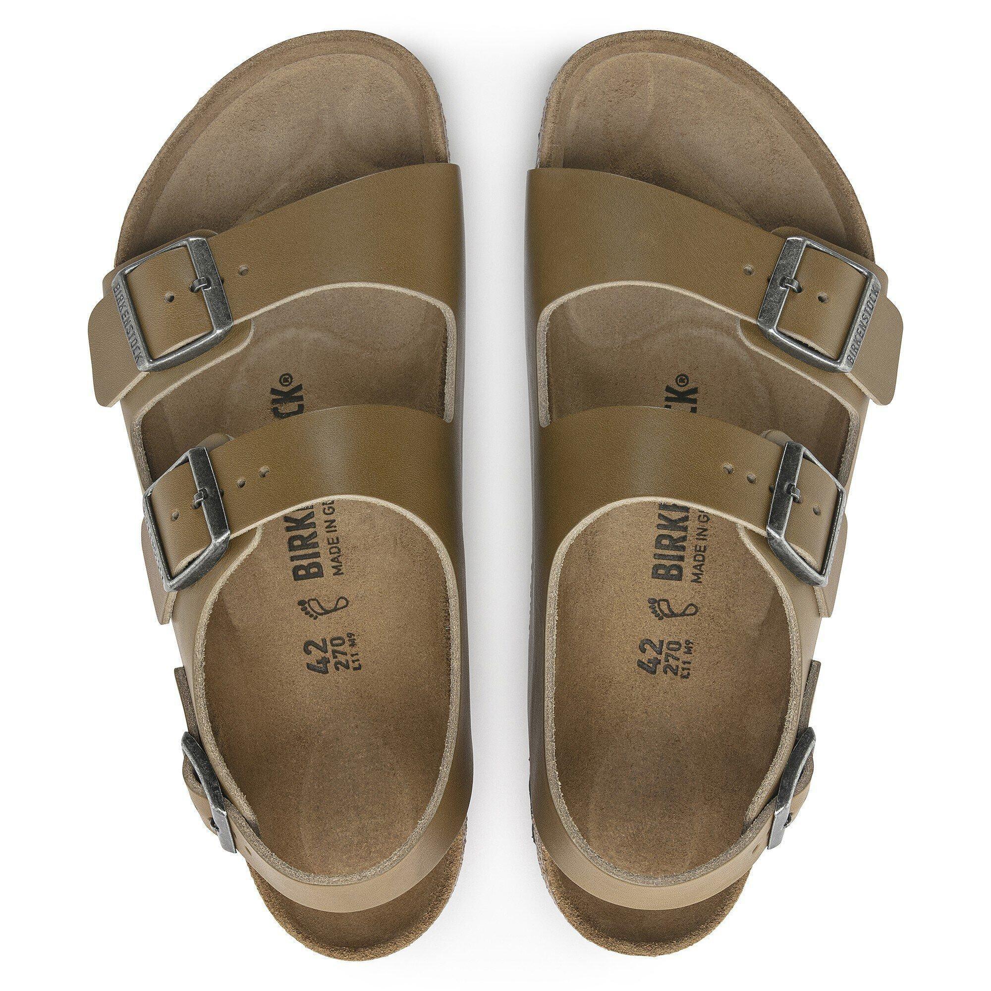 Milano Leather Vintage Wood Faded Khaki Product Image