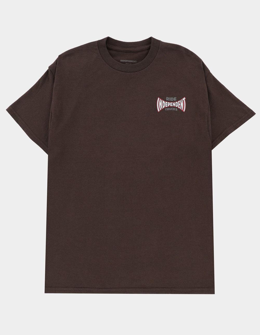 INDEPENDENT Rose Span Mens Tee - CHOCOLATE Product Image