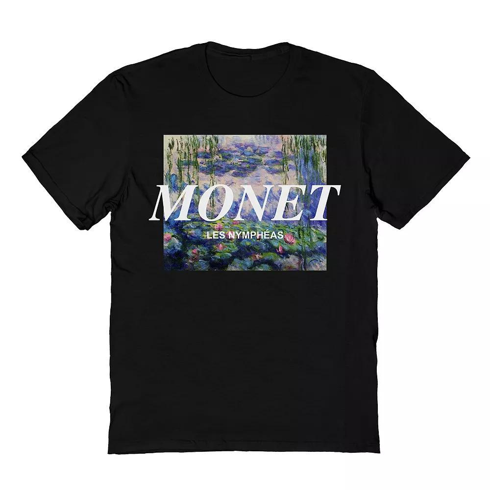 Men's Monet Monet Water Lillies Tee, Size: Small, Black Product Image