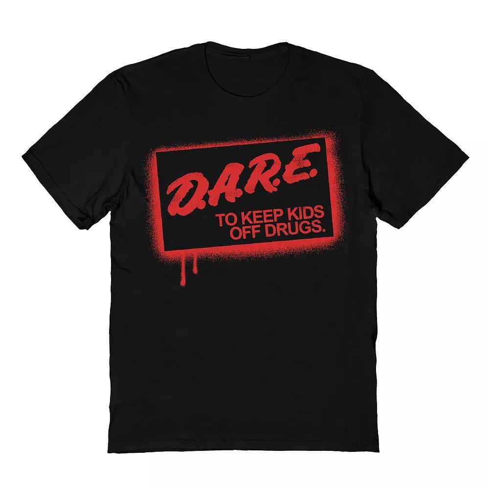 Men's DARE Stencil Jumbo Tee, Size: XL, Black Product Image
