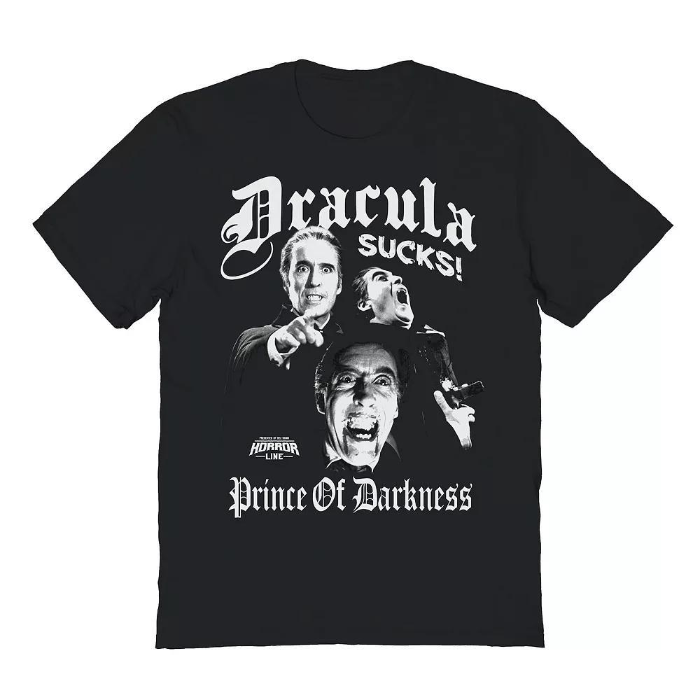 Men's Dracula Prince Of Darkness Horror Graphic Tee, Size: XXL, Black Product Image