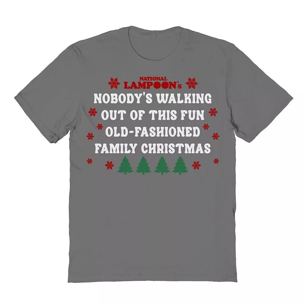 Men's Old Fashioned Family Christmas National Lampoon's Christmas Vacation Graphic Tee, Size: XXL, Grey Product Image