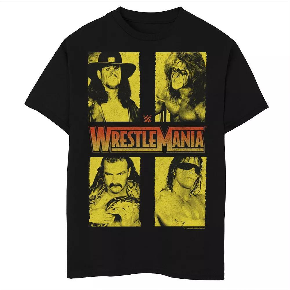 Boys WWE WrestleMania Undertaker Ultimate Warrior The Snake Hit Man Graphic Tee, Boy's, Size: XL HUSKY, Black Product Image