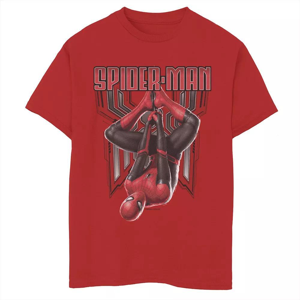 Boys 8-20 Marvel Spider-Man Far From Home Hanging Symbol Poster Graphic Tee, Boy's, Size: XS, Red Product Image
