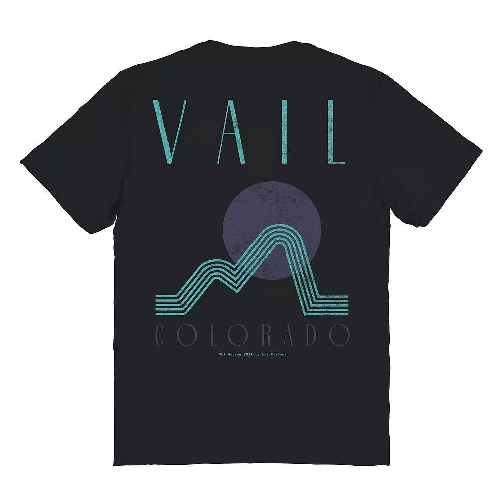 Men's Vail Black Graphic Tee, Size: XL Product Image