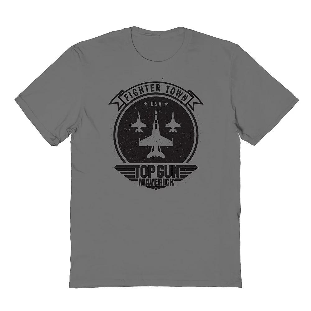 Men's Fighter Town Graphic Tee, Size: Large, Grey Product Image