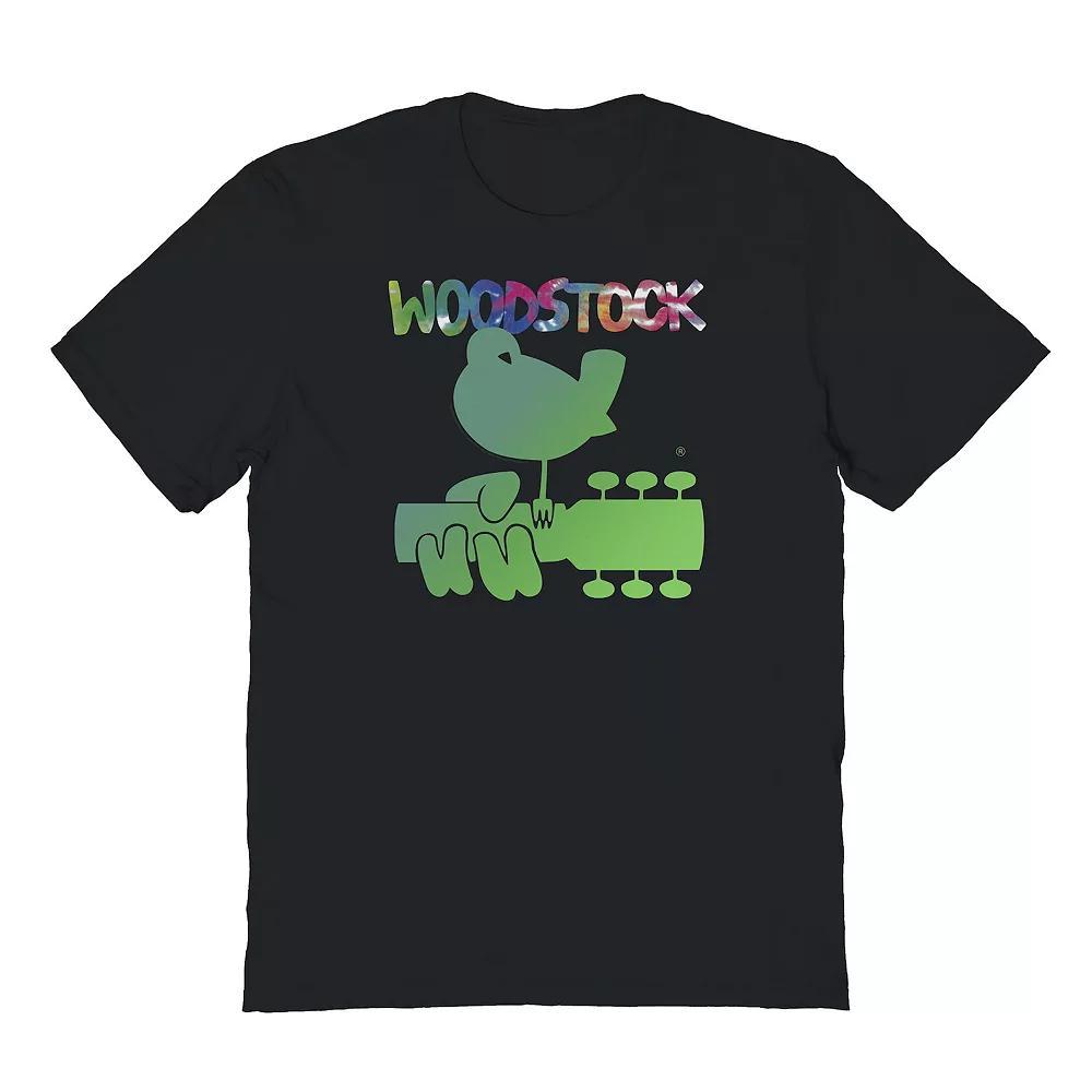 Men's Tie Dye Logo Graphic Tee, Size: XL, Black Product Image