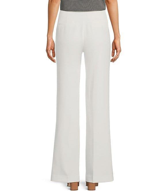 KARL LAGERFELD PARIS High Waisted Full Length Sailor Button Pocket Pant Product Image