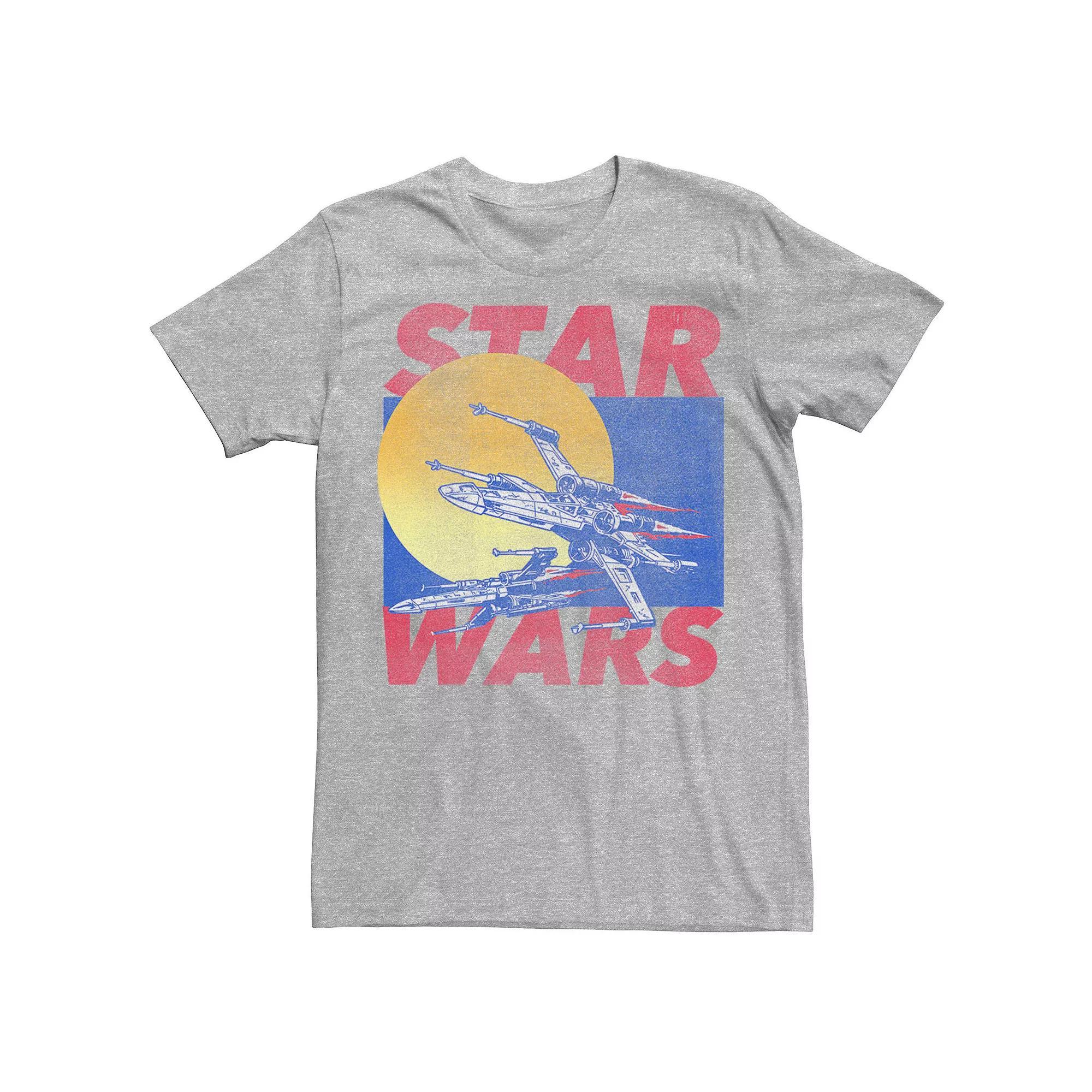 Men's Star Wars Ships Tee, Size: Large, Athletic Grey Product Image