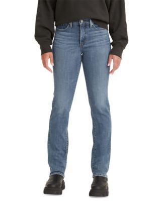 Levis 314 Shaping Straight Leg Mid Rise Jeans Product Image
