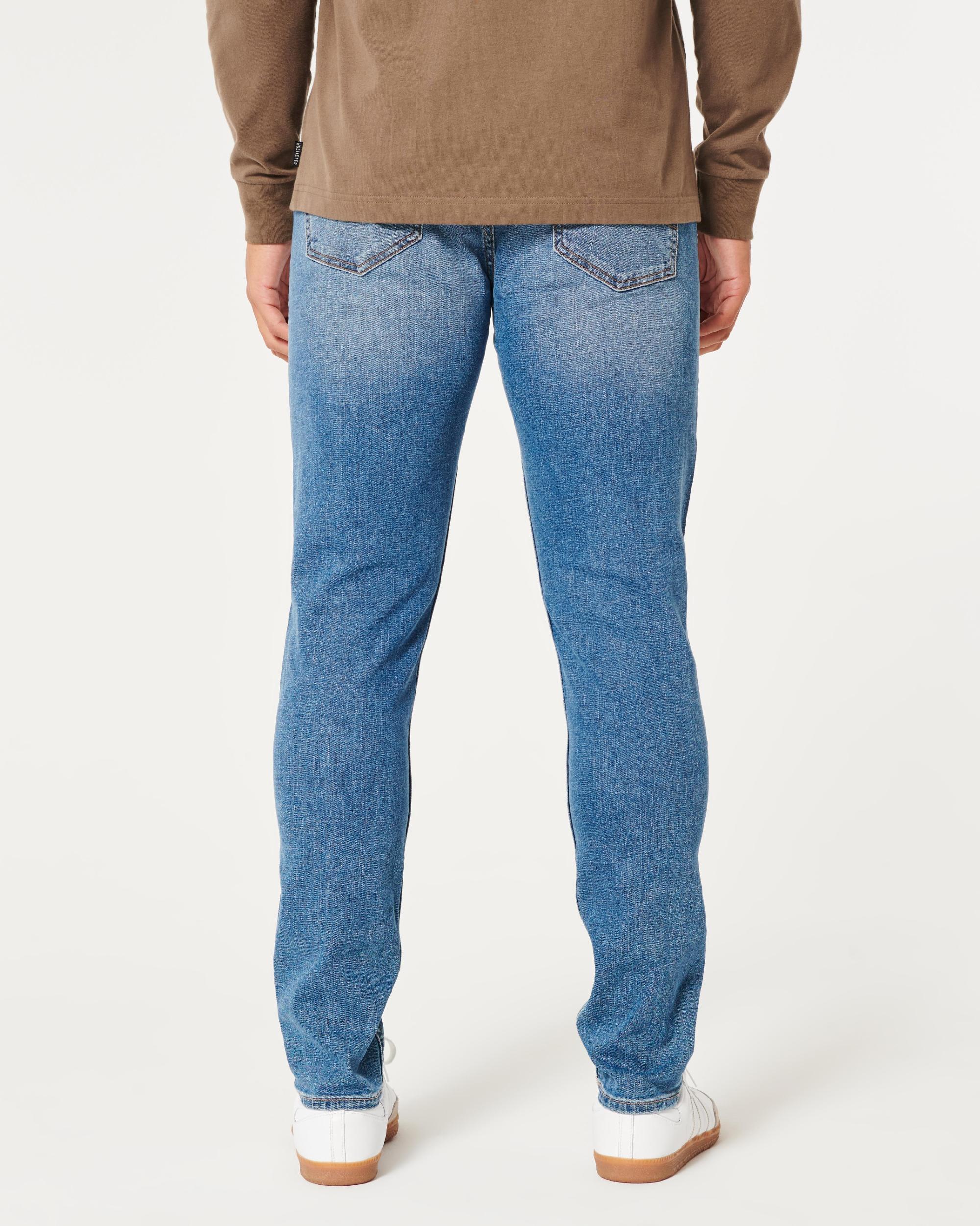 Medium Wash Athletic Skinny Jeans Product Image