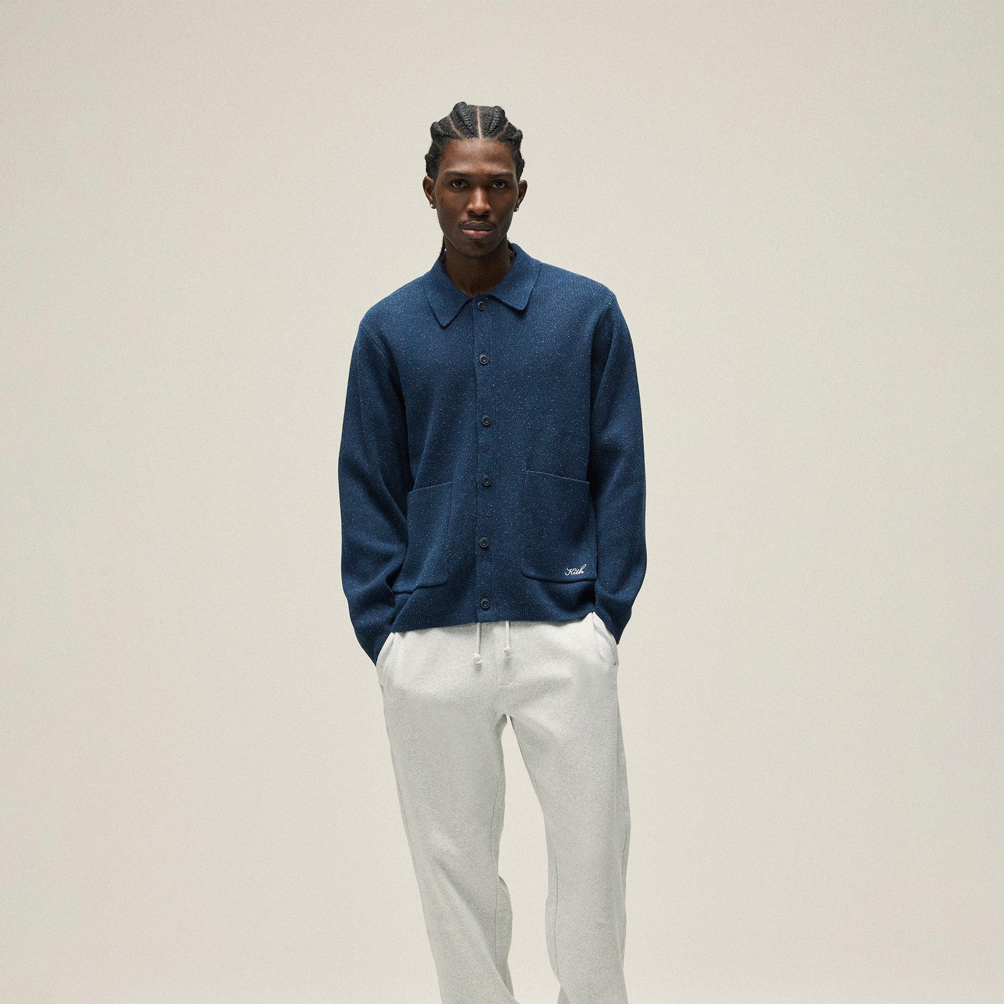 Kith Marled Knit Hastings Cardigan - Nocturnal Male Product Image