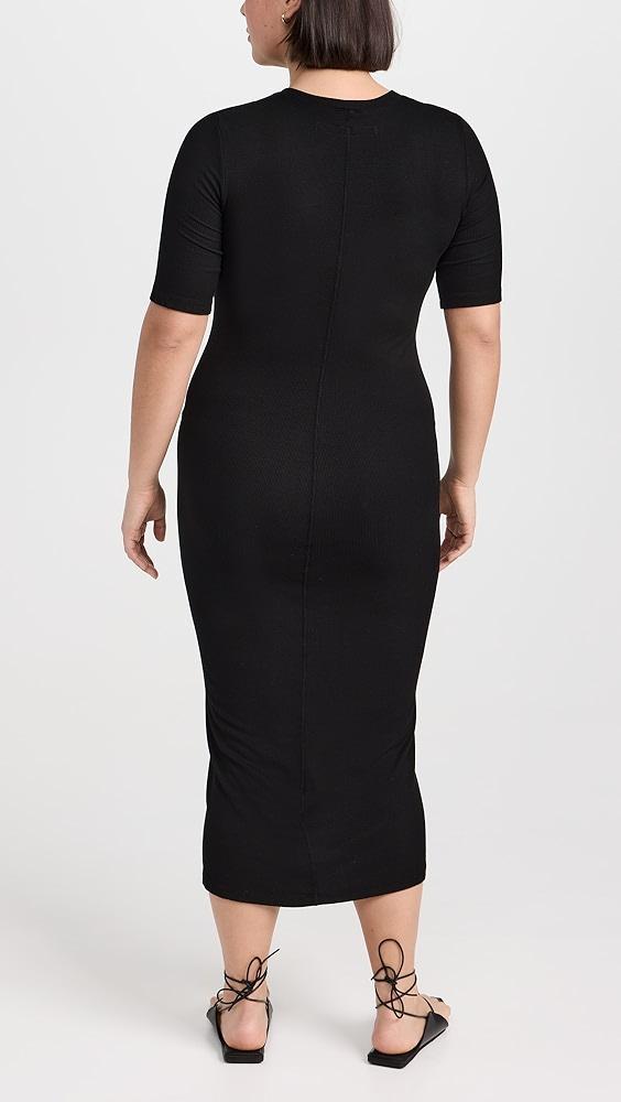 Enza Costa Silk Rib Midi Dress | Shopbop Product Image