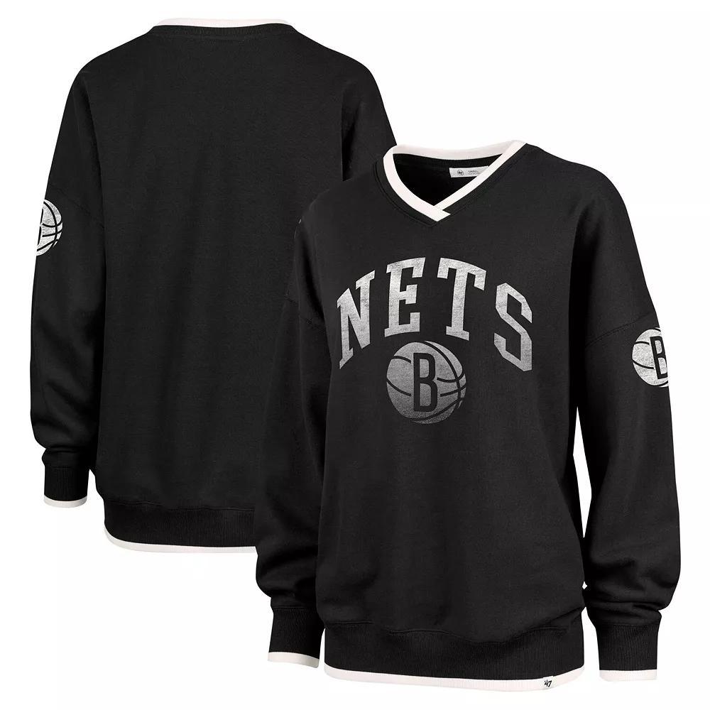 Women's '47  Royal Philadelphia 76ers Rise Wax Pack Daze '80s Oversize Pullover Sweatshirt, Size: Small, 76r Blue Product Image