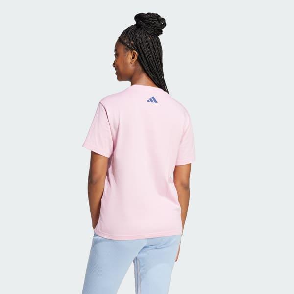 adidas Tech Illustrate Graphic Tee True Pink XS Womens Product Image