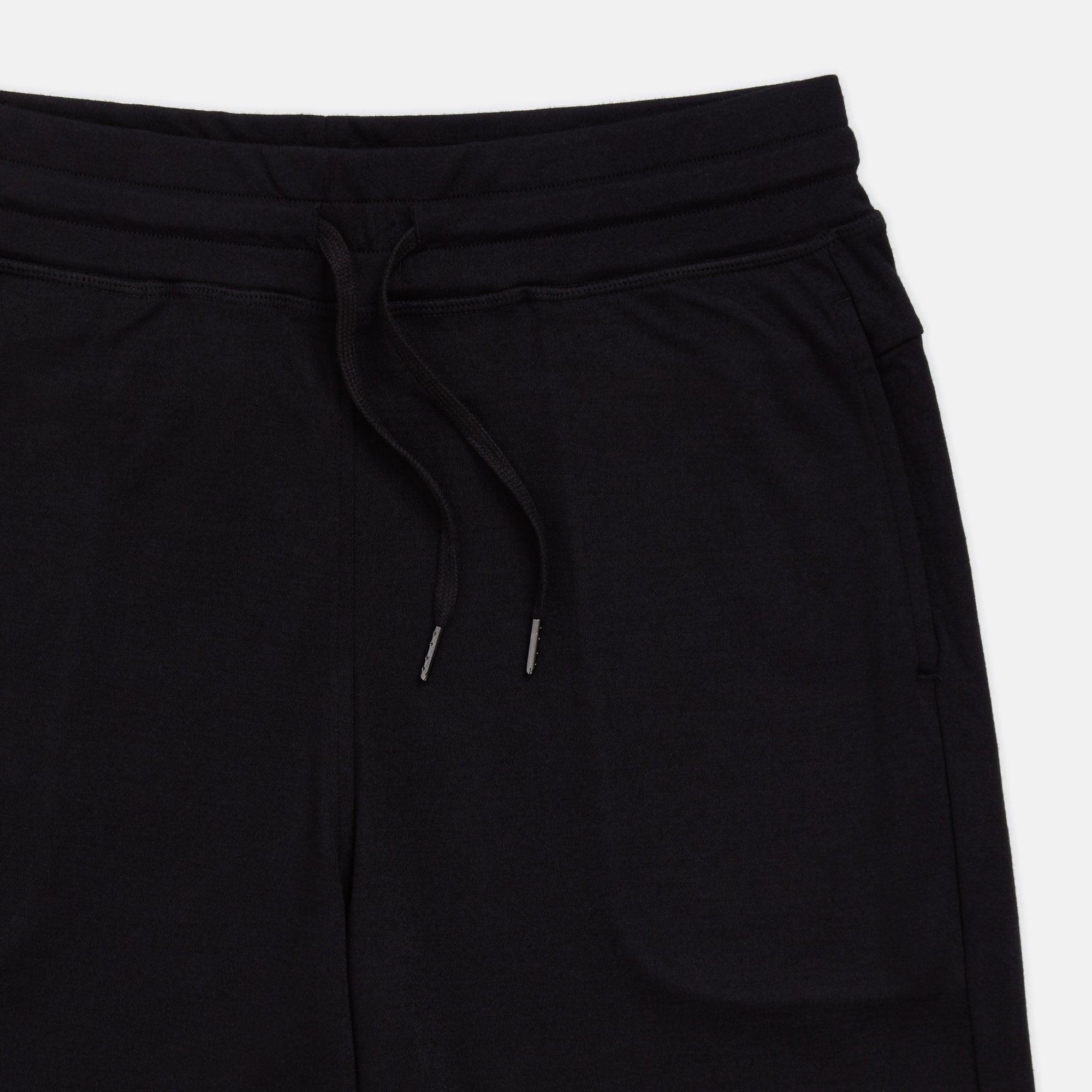 Merino Wool Interlock Knit Jogger | Black Product Image
