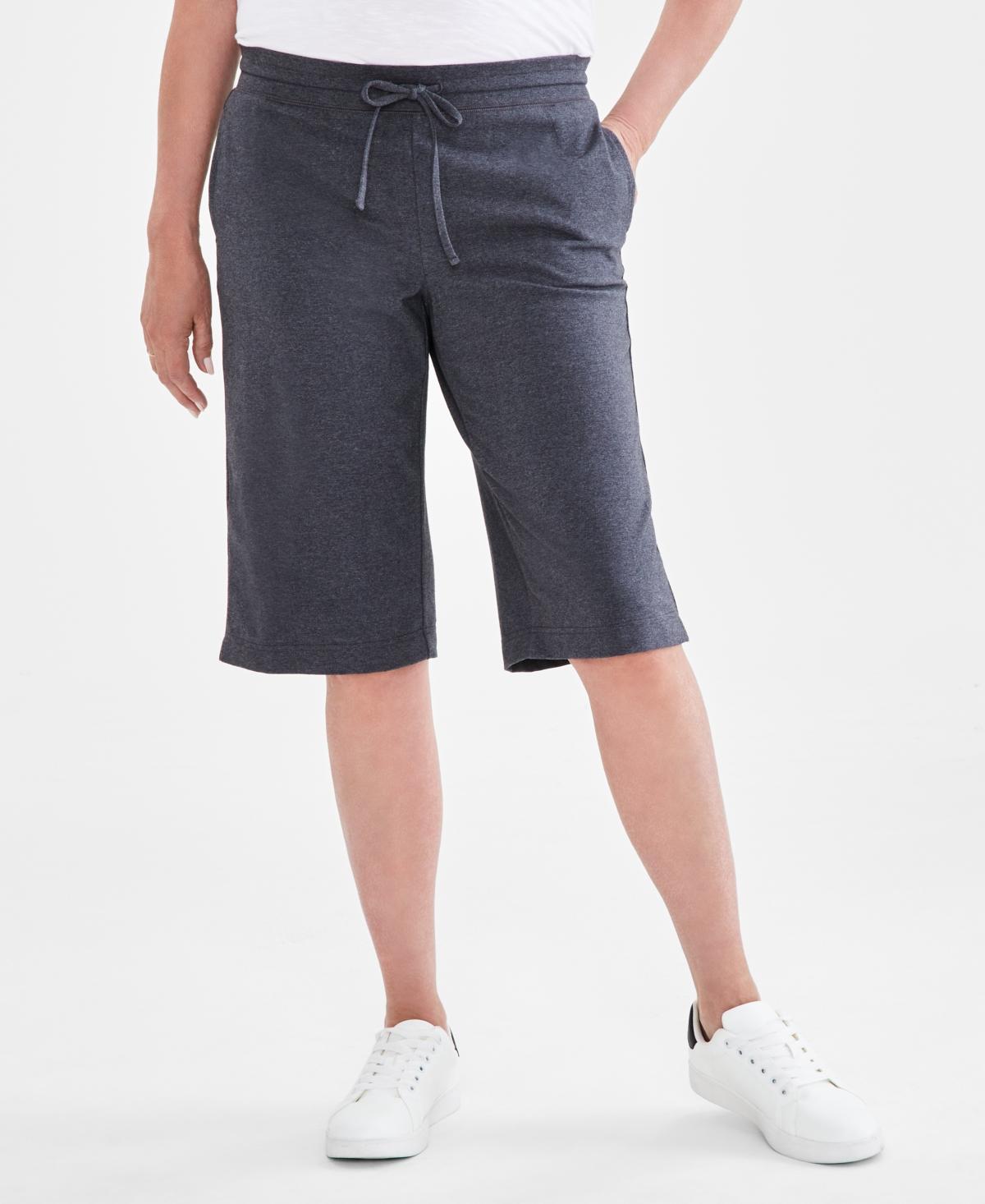 Style & Co Womens Mid Rise Sweatpant Bermuda Shorts, Created for Macys Product Image