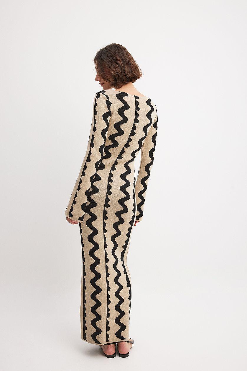 Wide Sleeve Knitted Maxi Dress Product Image