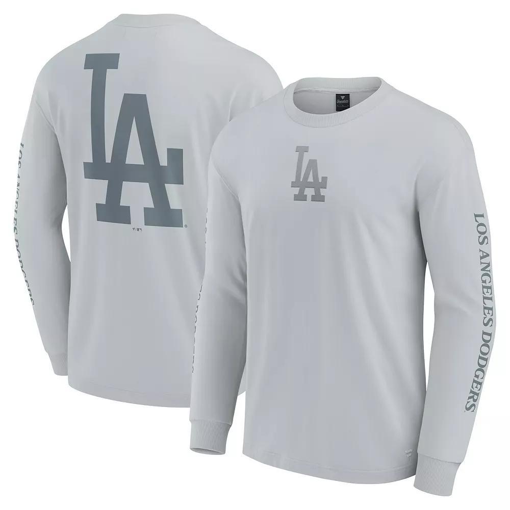 Men's Fanatics  Gray Los Angeles Dodgers Elements Strive Long Sleeve T-Shirt, Size: Small, Grey Product Image