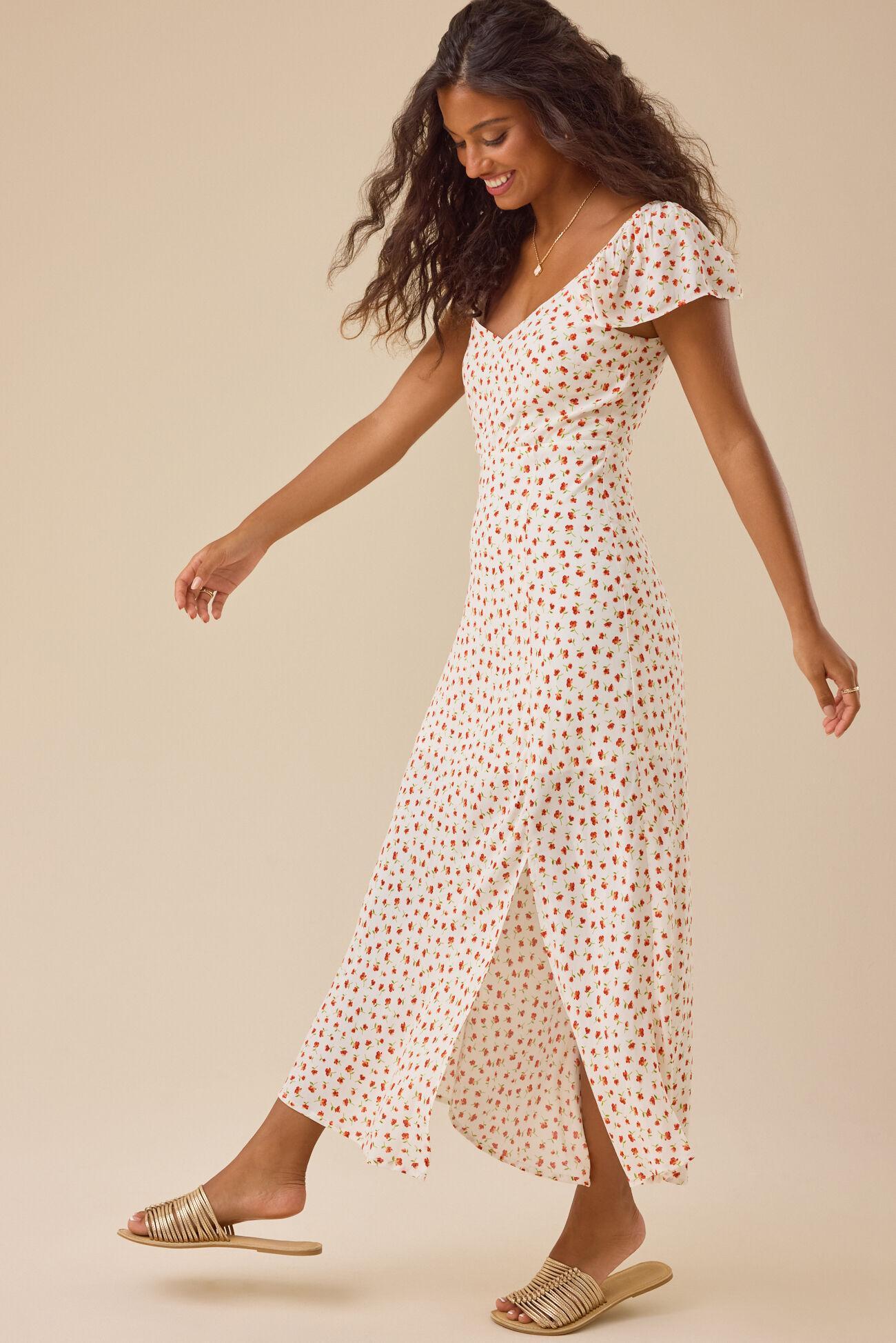 Hannah Floral Midi Dress Product Image