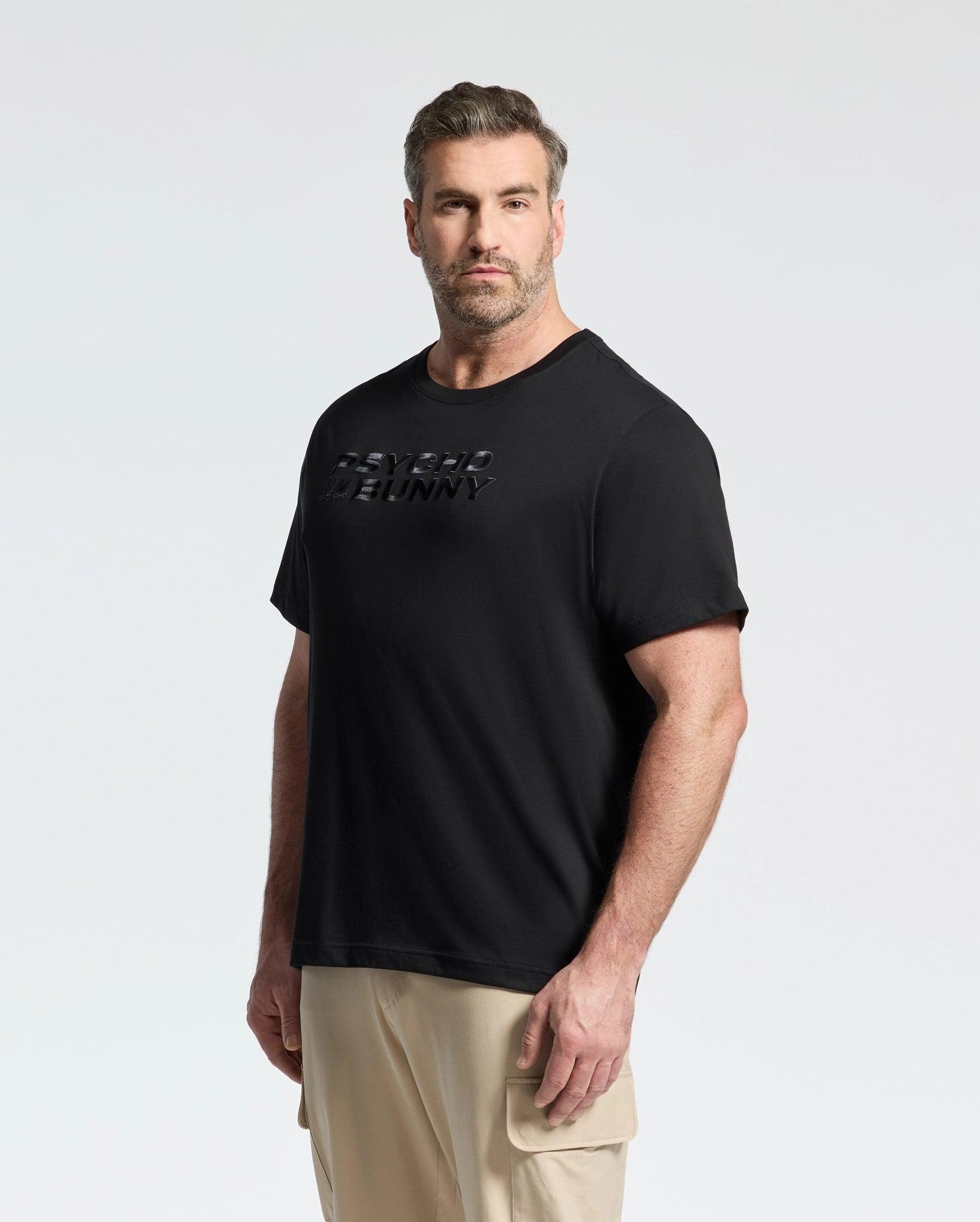 Men's Big And Tall Berni Embroidered Wordmark Graphic Tee 472 SERENITY / 3XL Product Image