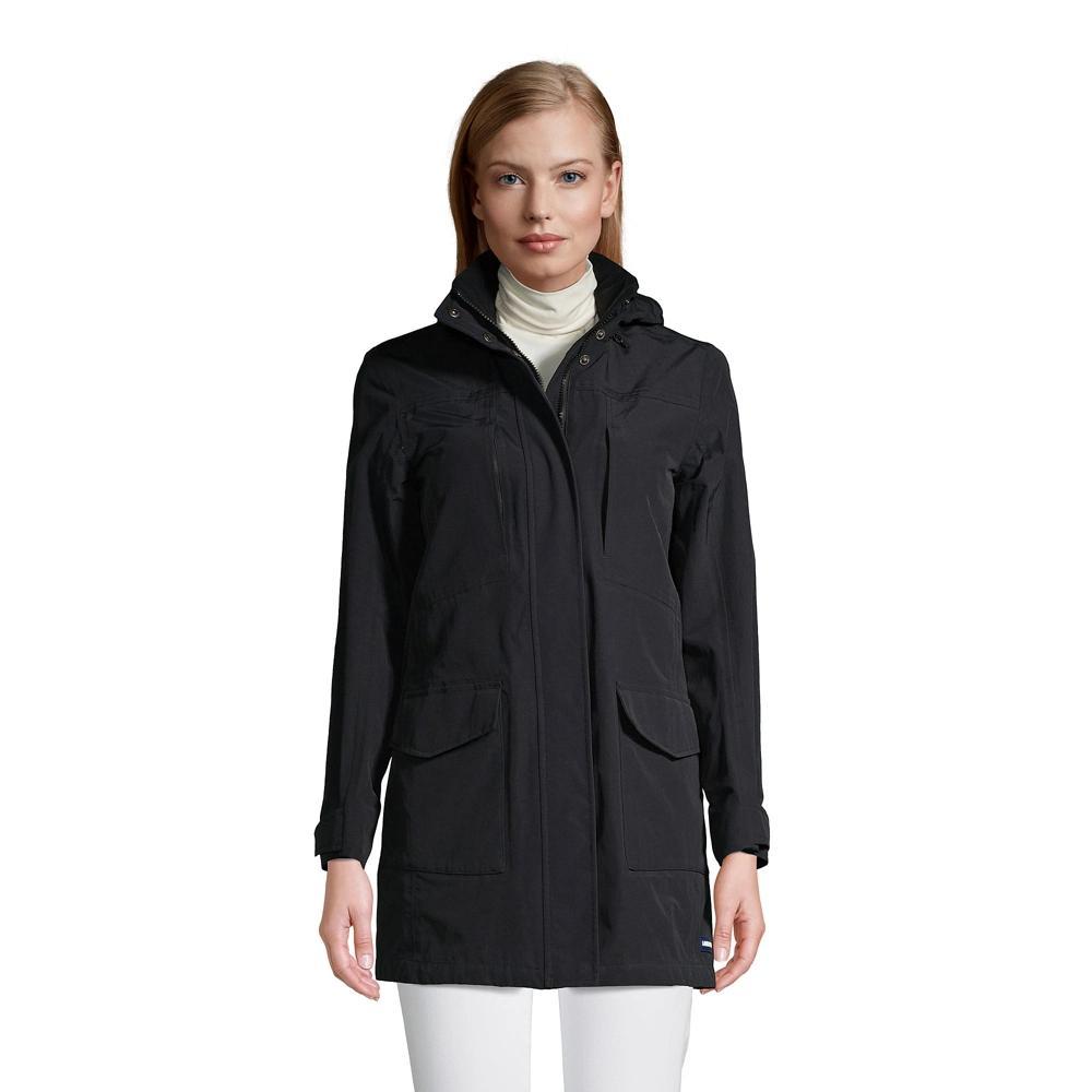 Plus Size Lands' End Squall Hooded Waterproof Raincoat, Women's, Size: 1XL, Deep  Blue Product Image