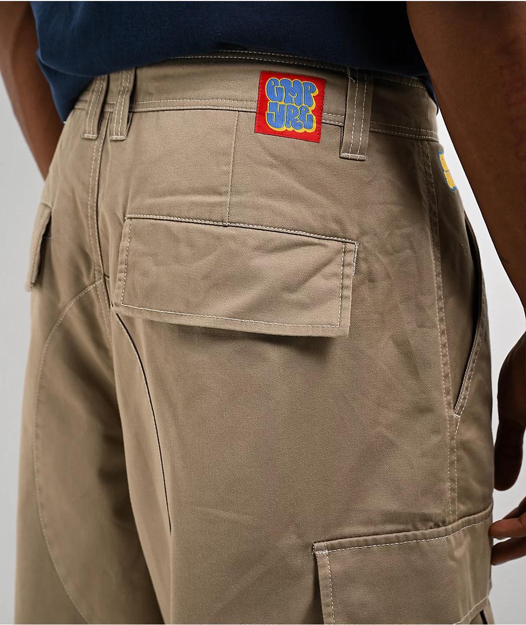 Empyre Ultra Loose Khaki Cargo Skate Pants Product Image