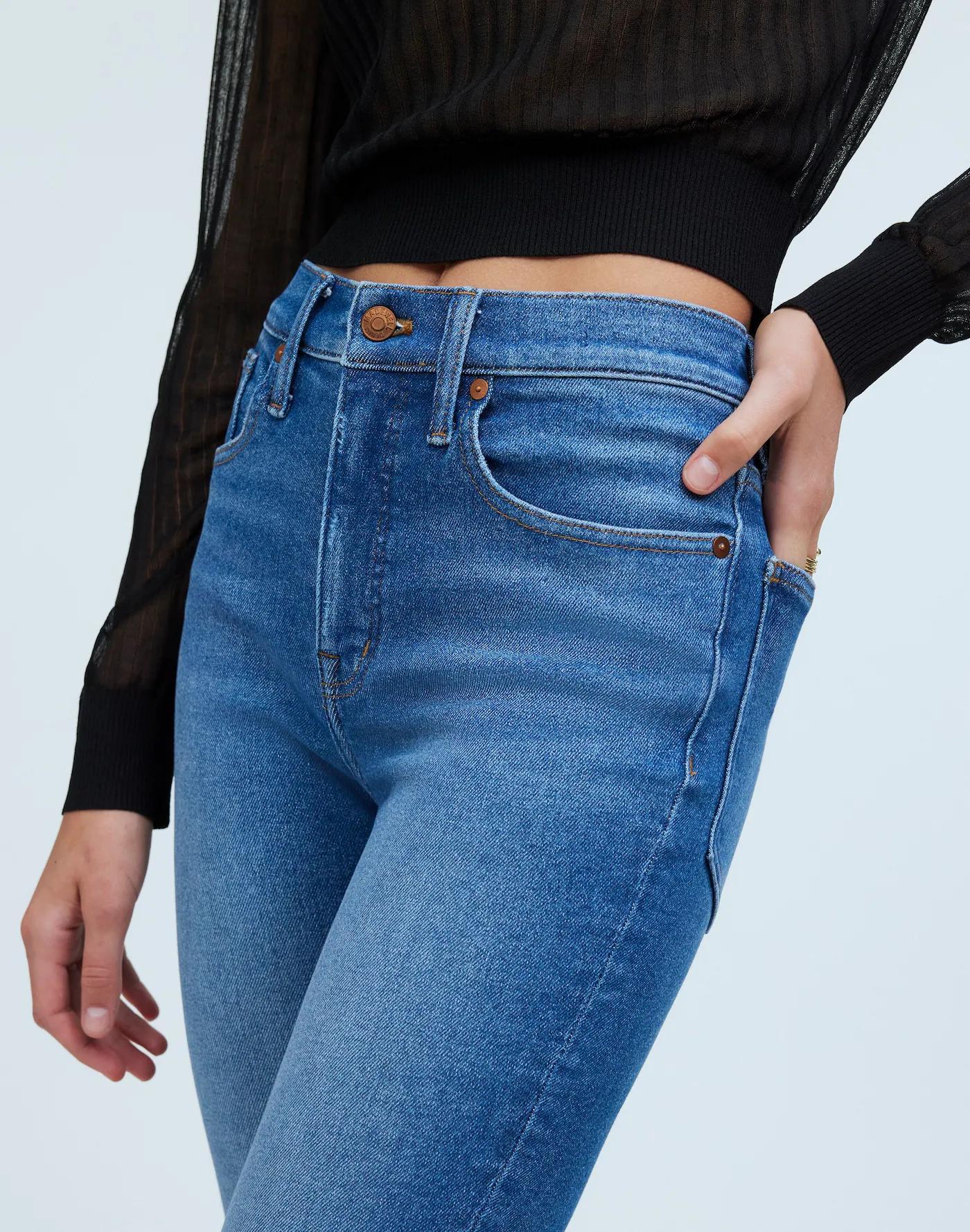 Petite High-Rise Skinny Jeans in Gracey Wash Product Image