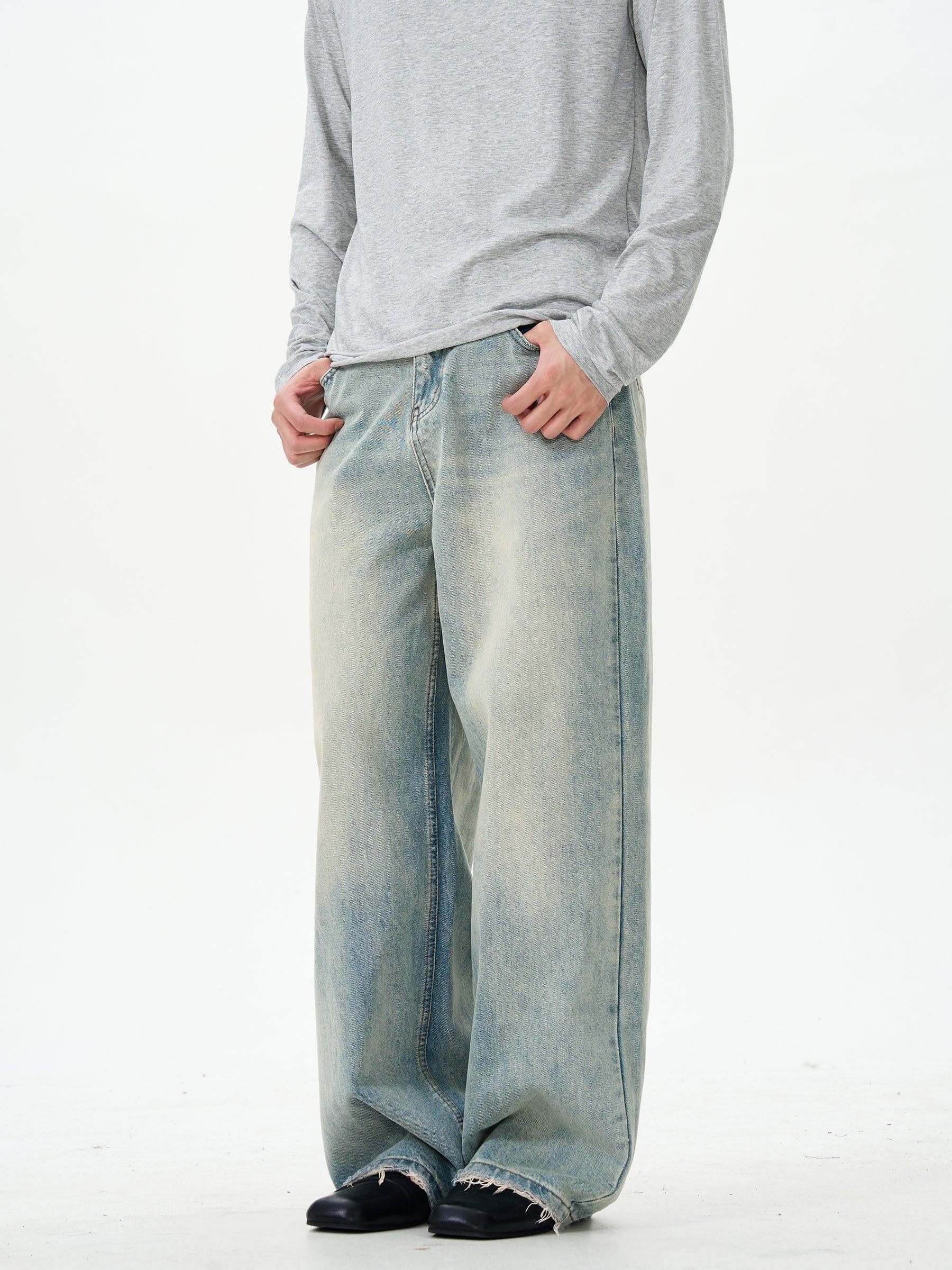 RT No. 12574 LIGHT BLUE STRAIGHT DENIM JEANS Product Image