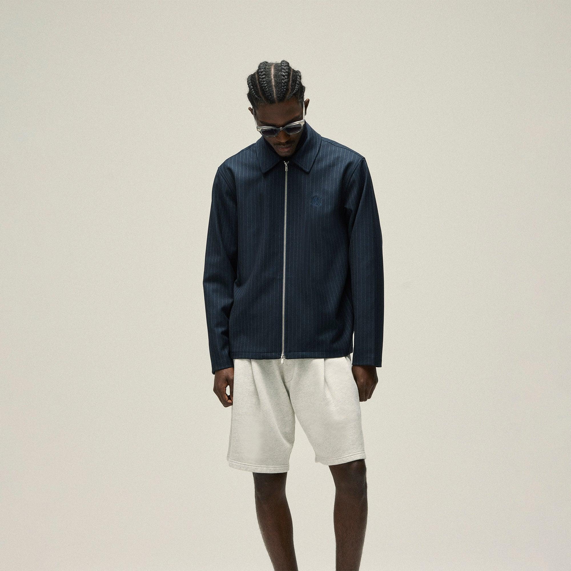 Kith Double Weave Full Zip Coaches Jacket - Nocturnal Male Product Image