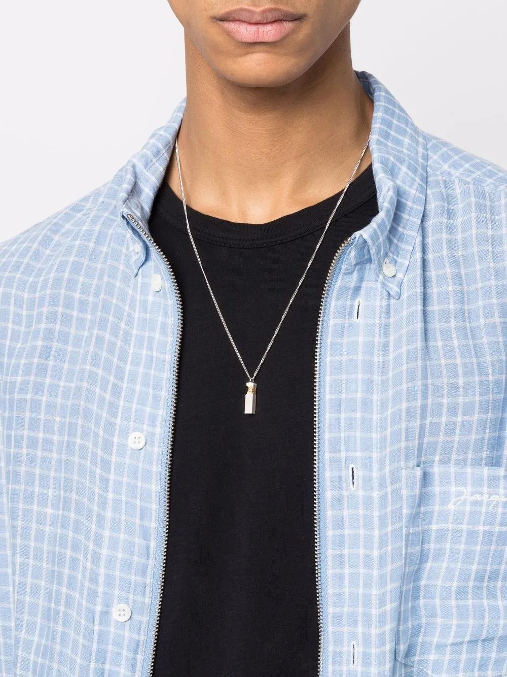 mined cube diamond pendant necklace Product Image