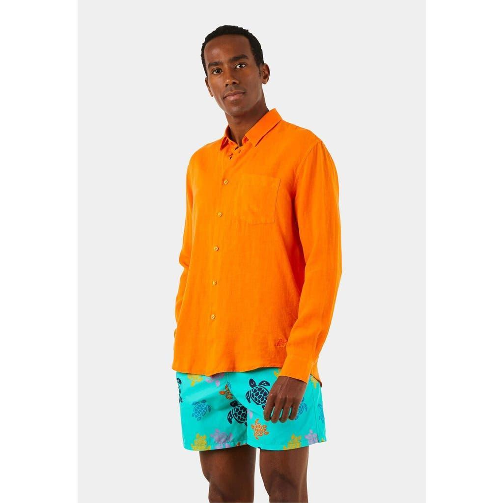 Vilebrequin Linen Solid Classic Fit Shirt Product Image