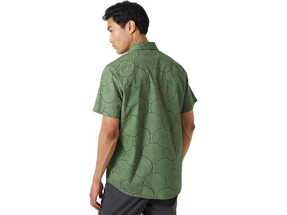 Helly Hansen Ftf Short Sleeve Shirt (Jade Tree Ring) Men's Clothing Product Image