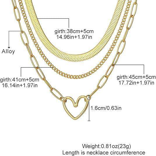 Heart Layered Necklace Product Image
