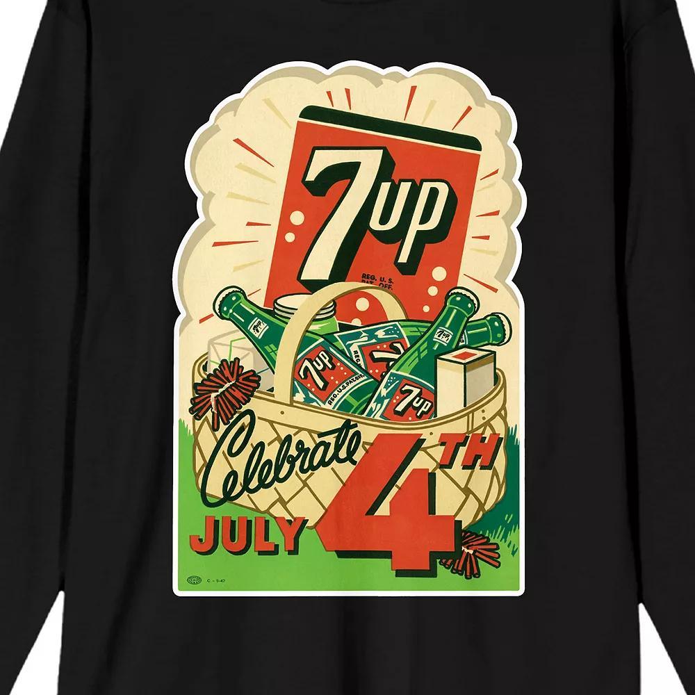 Men's 7UP Celebrate The 4th Graphic Tee, Size: Small, Black Product Image