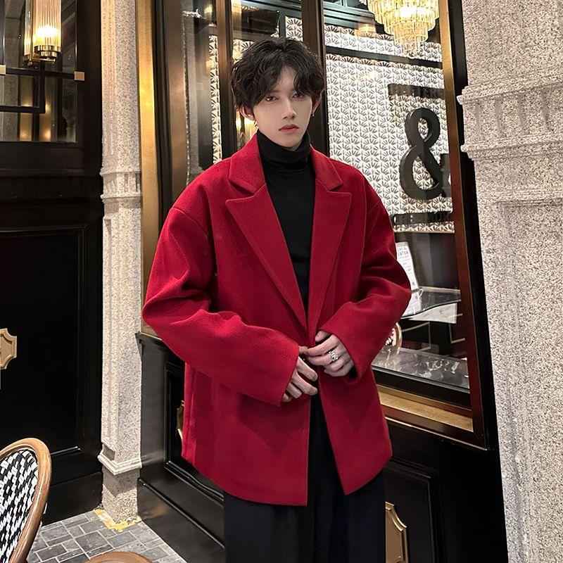 Double Breasted Plain Blazer Product Image