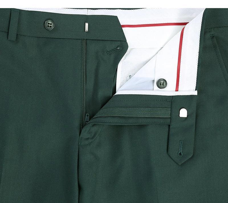 Vanderbilt Collection - Classic 2 Piece Suit 2 Buttons Regular Fit In Green Product Image