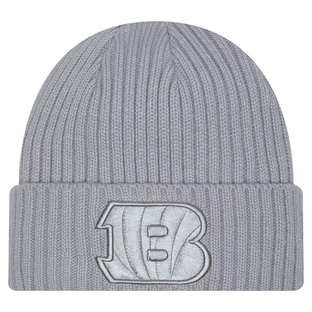 Mens New Era Gray Cincinnati Bengals Color Pack Cuffed Knit Hat Product Image
