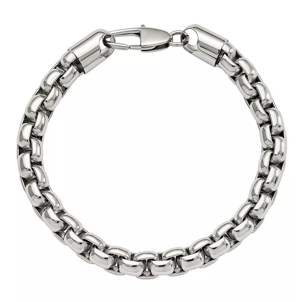 Men's Stainless Steel Chain Bracelet, Size: 9" Product Image