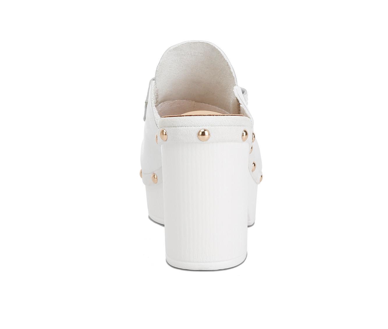 Women's Rag & Co Lyrac Recycled Leather Platform Clogs Product Image