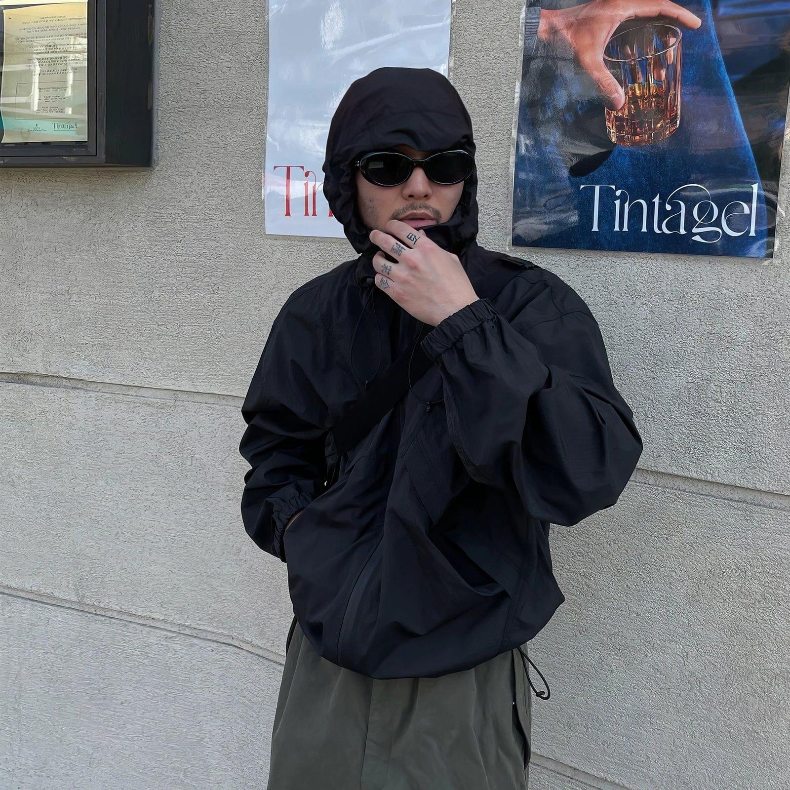 RT No. 10874 BLACK OUTDOOR HOODED SPORTS TECH JK Product Image