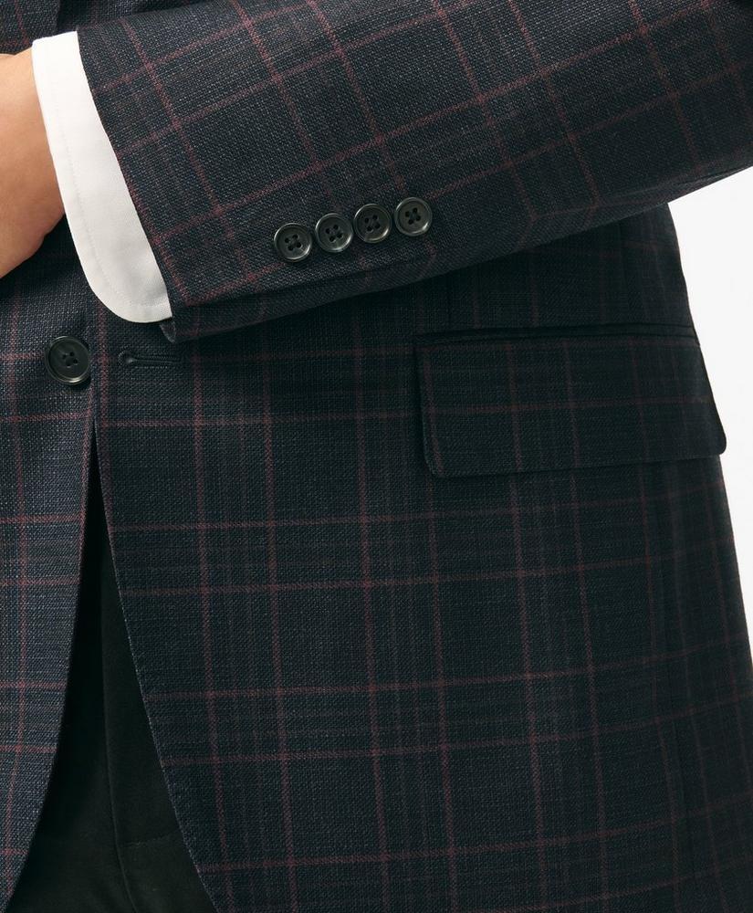 Traditional Fit Checked Sport Coat in Hopsack Wool Product Image
