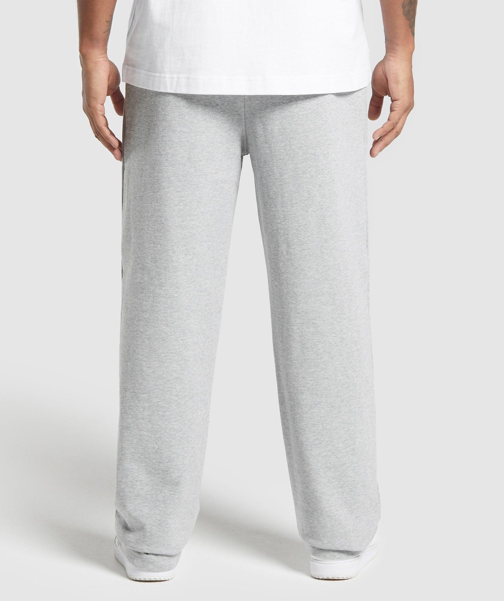 Gymshark Lifting Essentials Straight Leg Pant - Light Grey Core Marl Male Product Image