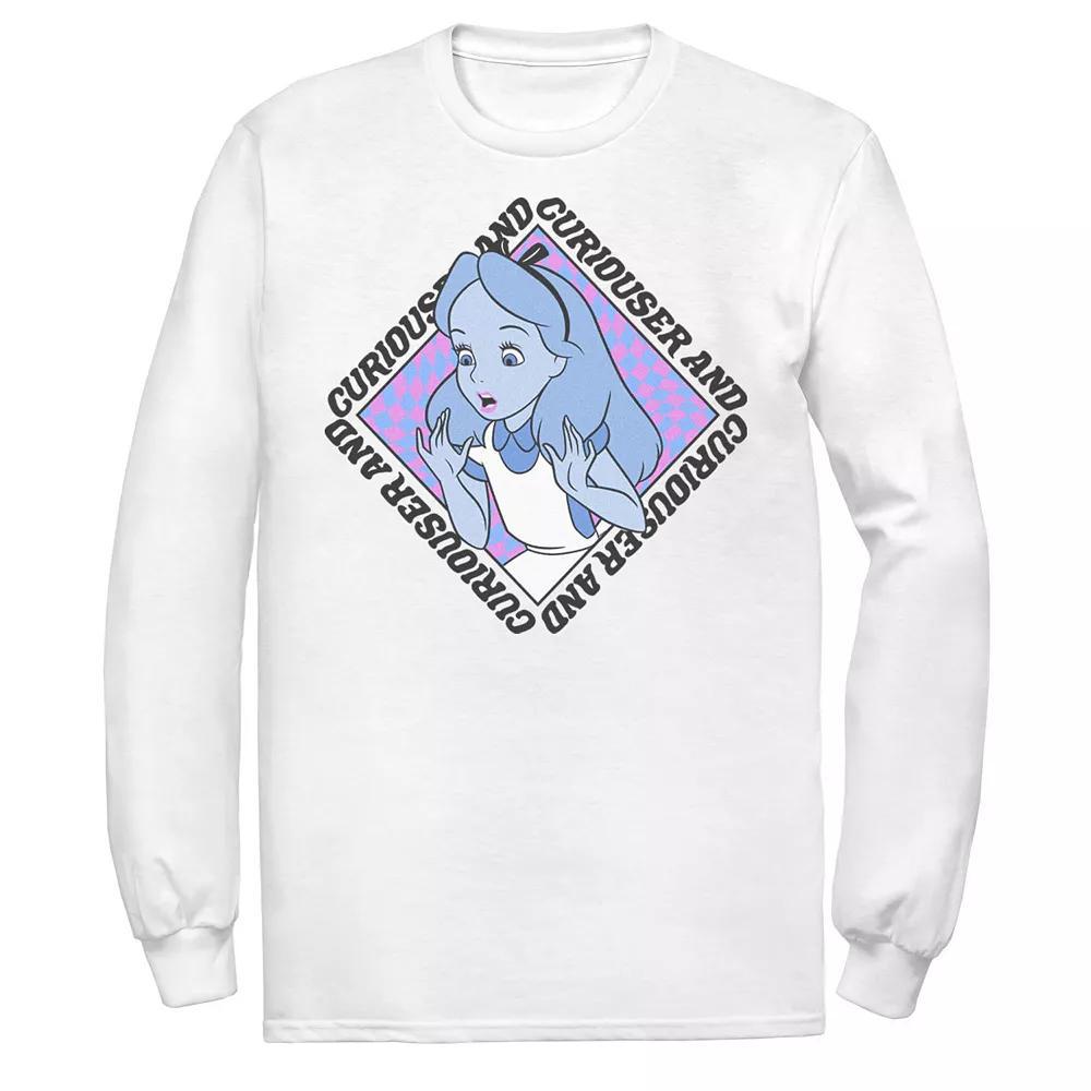 Men's Disney Alice In Wonderland Curiouser And Curiouser Box Up Tee, Size: XL, White Product Image