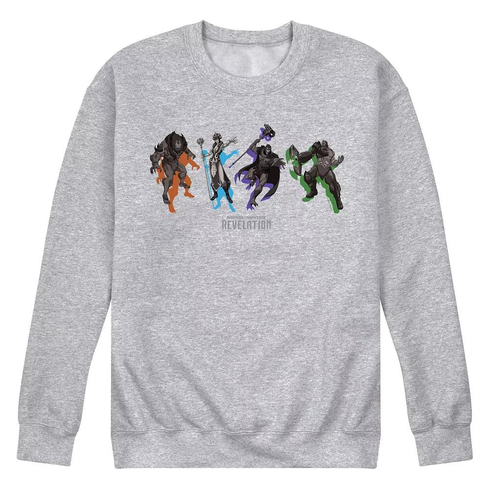 Mens He-Man Masters of the Universe Fleece Sweatshirt Athletic Grey Product Image
